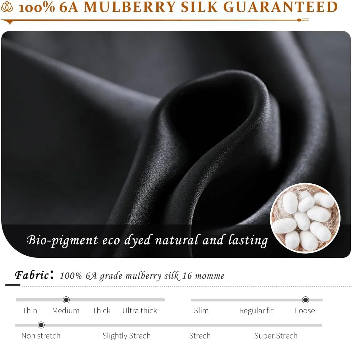 100% Pure Mulberry Silk Batwing Tunic Dress/Luxury Nightgown Plus Size 2-in-1 Design, Plus Size and Oversized