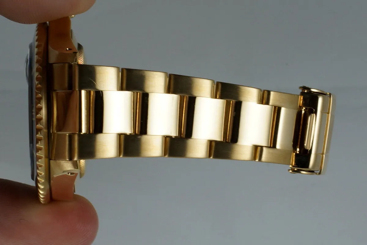 1988 Rolex YG Blue Submariner 16618