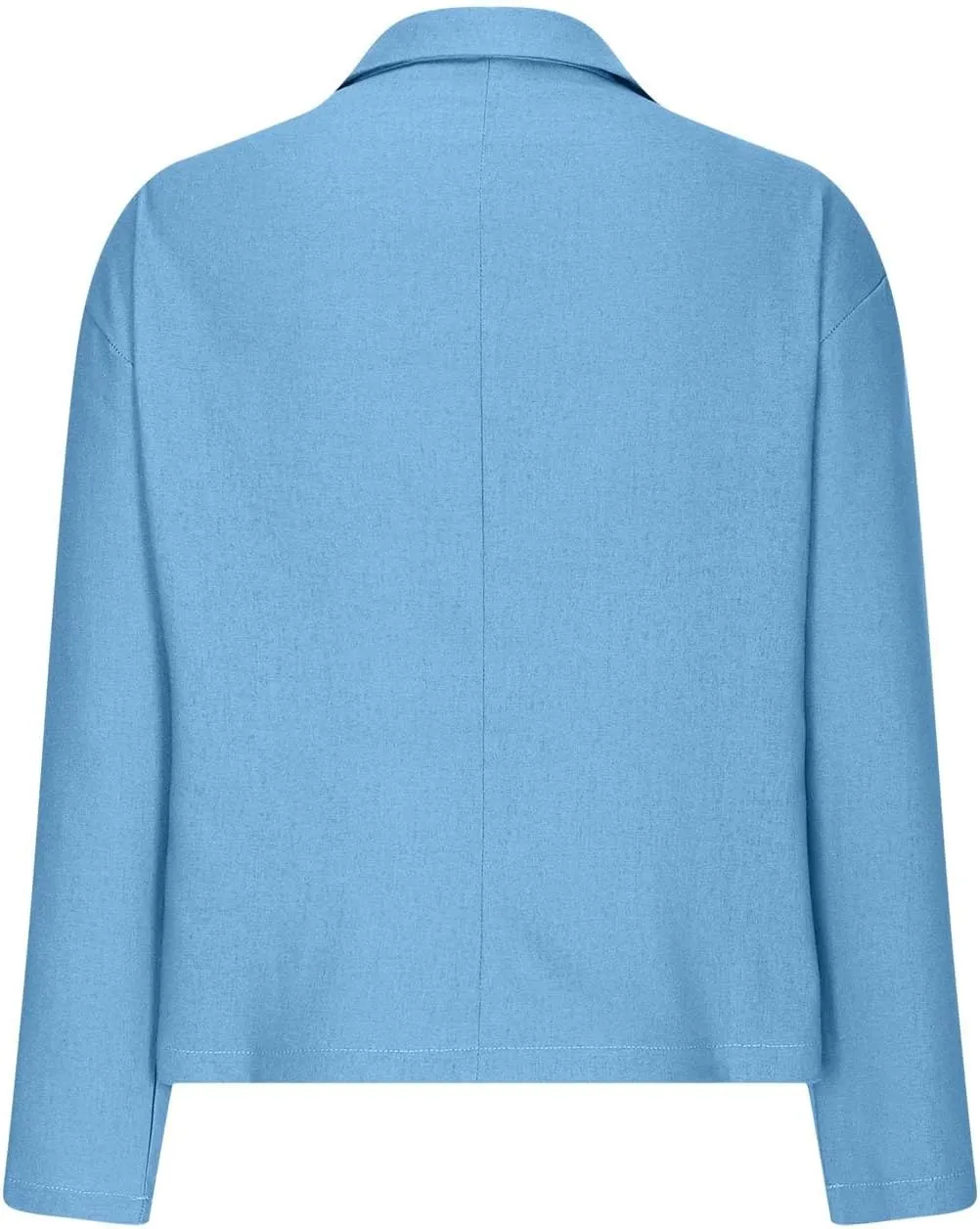 2024 Fall Cotton Linen Blazer Women Long Sleeve Lightweight One Button Cardigan Jackets Business Casual Work Outwear