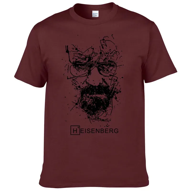 2024 New Fashion Breaking Bad T Shirts Men Heisenberg Camisetas Hombre Men Cool Tee Shirt Tops Short Sleeve Cotton T-shirts #191