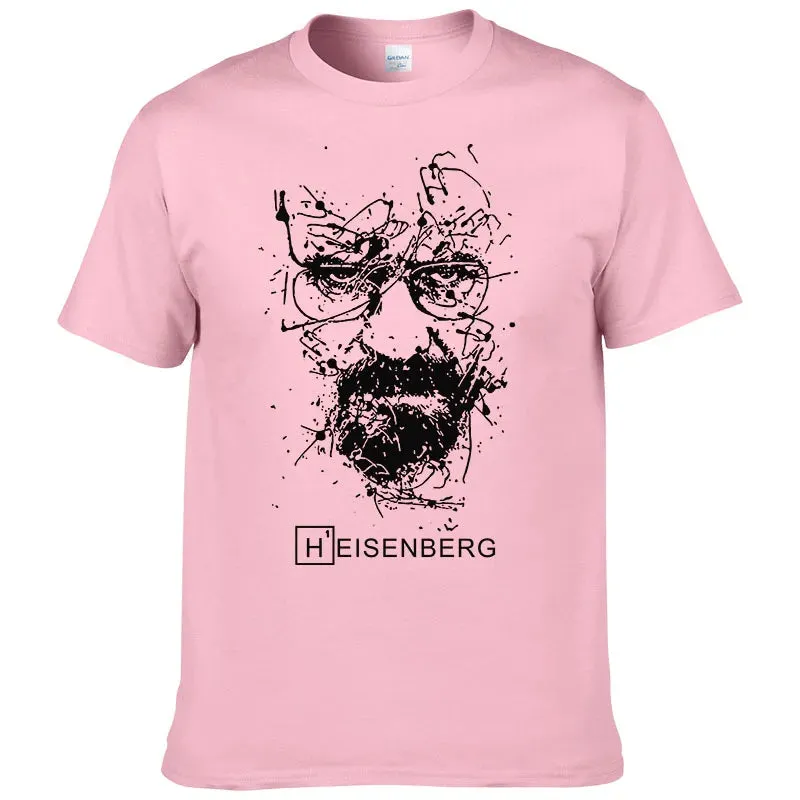 2024 New Fashion Breaking Bad T Shirts Men Heisenberg Camisetas Hombre Men Cool Tee Shirt Tops Short Sleeve Cotton T-shirts #191