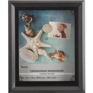 8 x 10 Shadowbox Frame: Black, 9.09 x 11.14 inches