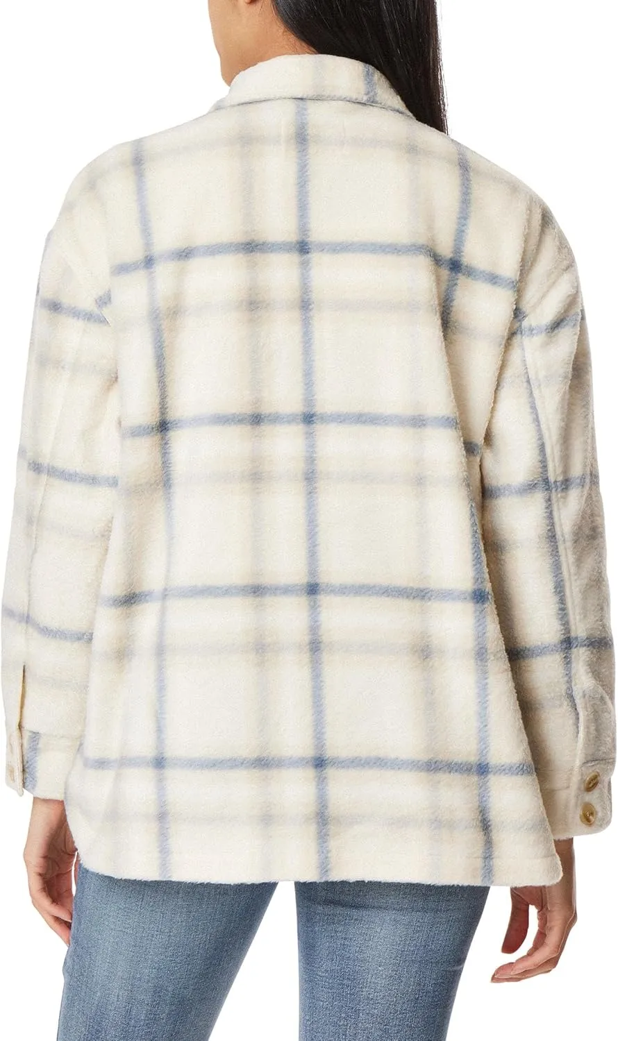 Angels Forever Young Women's Casual Fleece and Plaid Shackets/Jackets