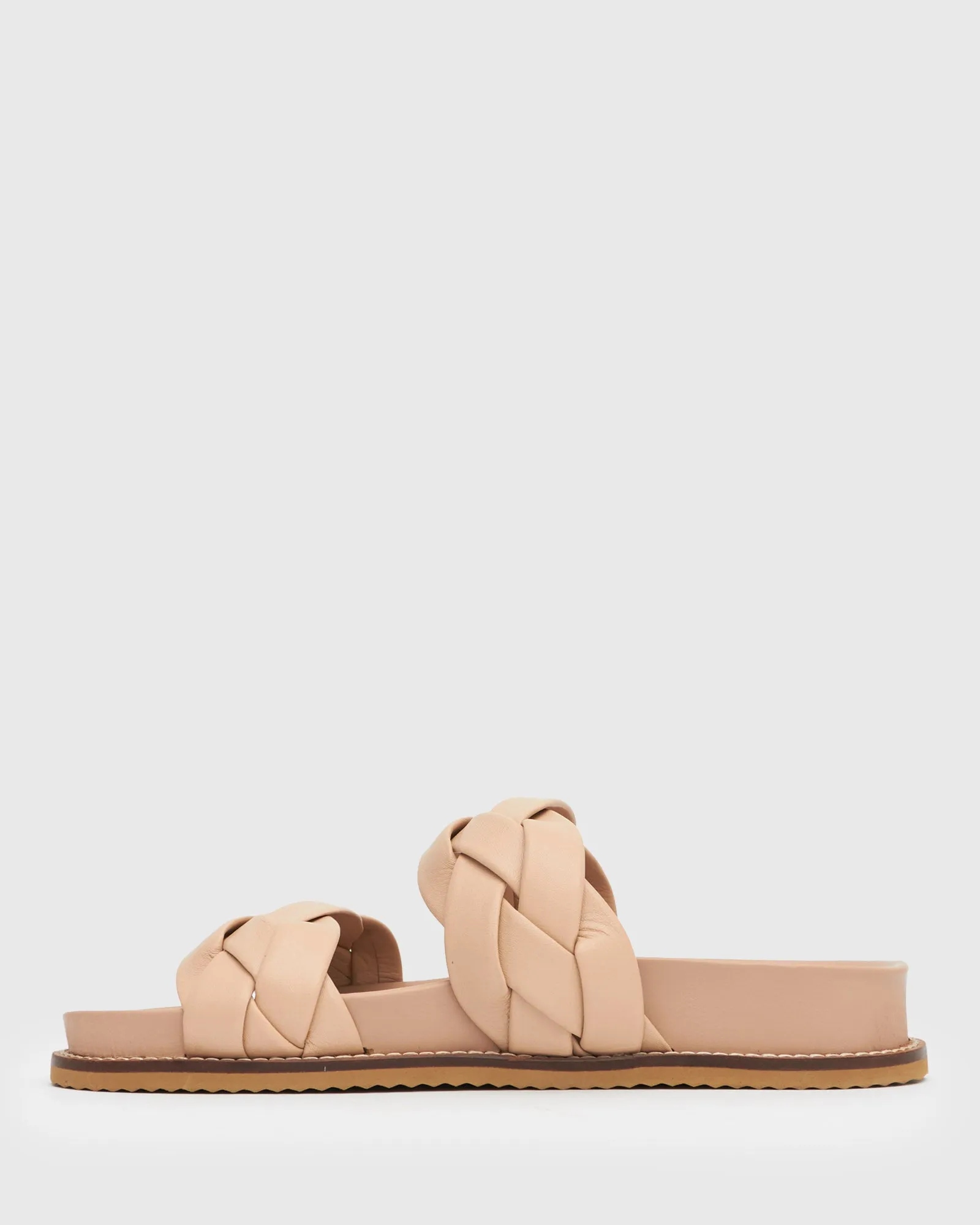 ARUBA Leather Braided Upper Slides