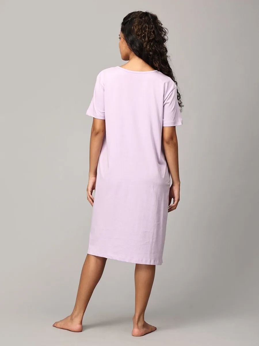 Baby Loading Oversized Maternity T Shirt Dress