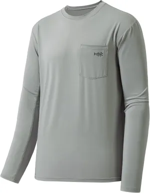 BASSDASH Mens UPF 50  Performance Long Sleeve T-Shirt UV Sun Protection Fishing Hiking Sports Shirts