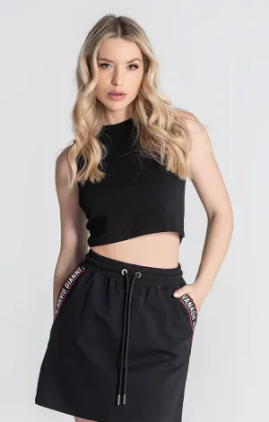 Black Core Crop Top