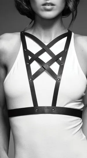 Black Cross Cleavage Harness