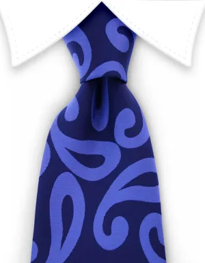 Blue Paisley Necktie