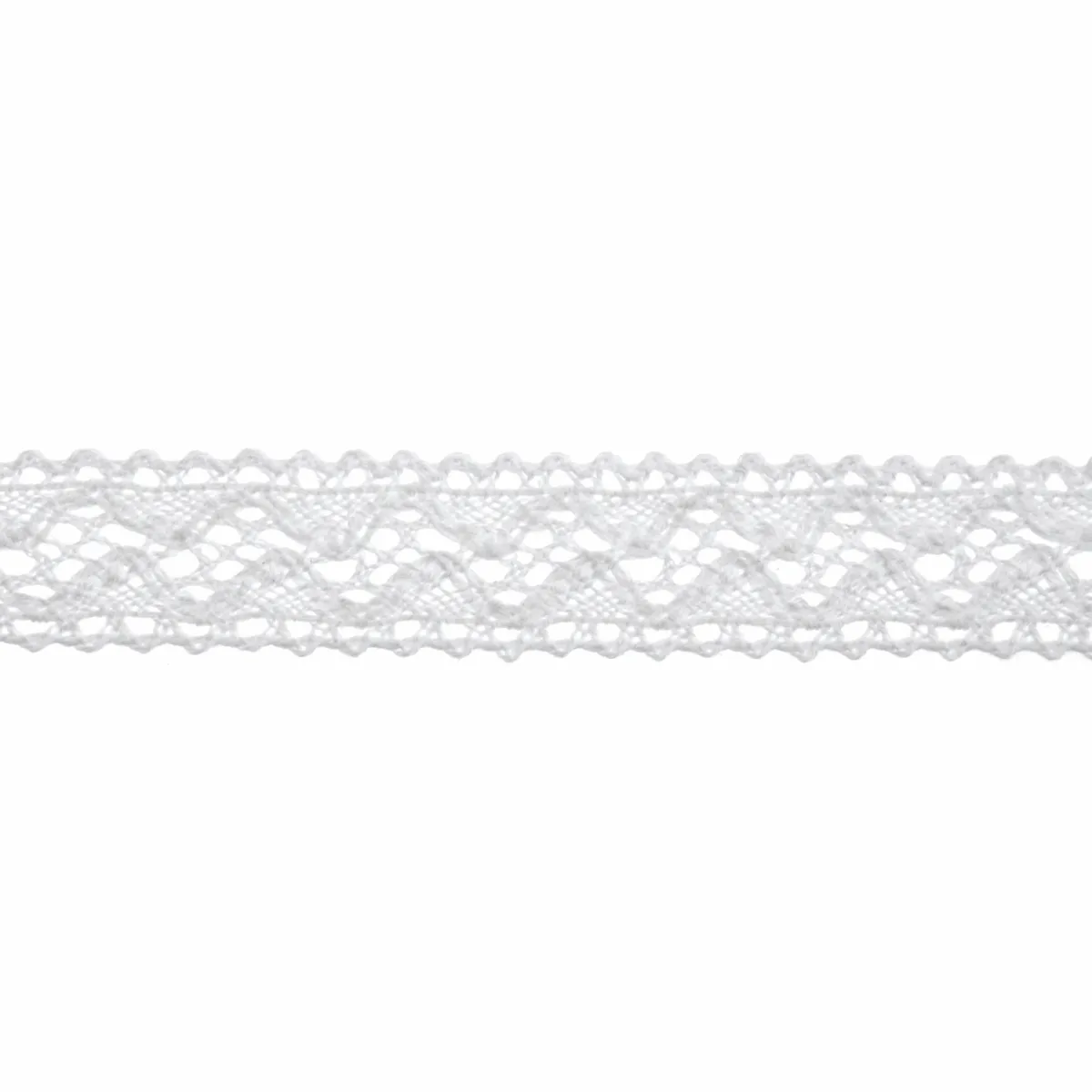 Bowtique White Cotton Lace Trimming - 5m x 18mm