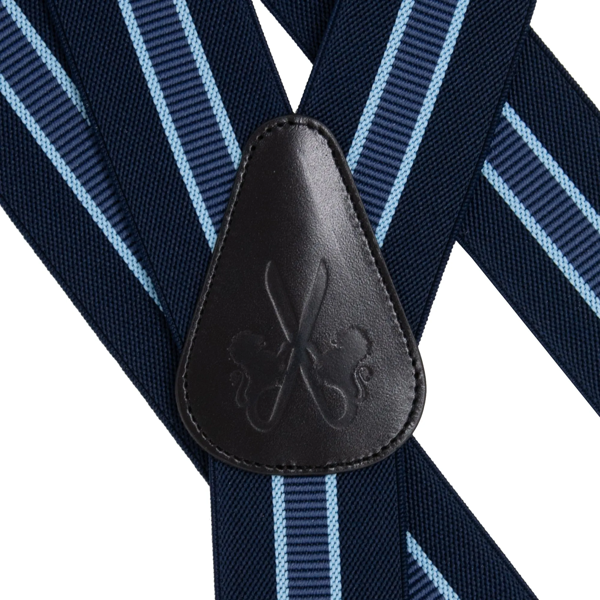 Bretelle Larghe - BLUE DOUBLE STRIPES