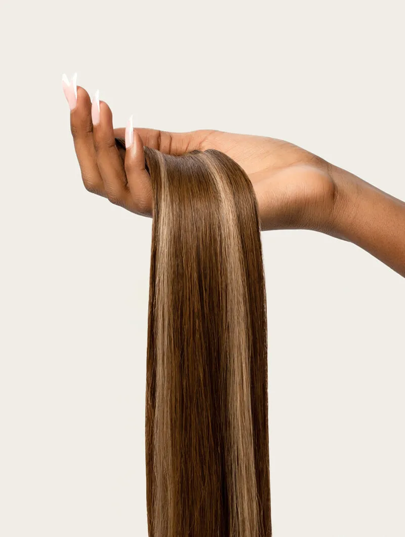 Brown Blonde Highlighted, 20" Classic Clip-In Hair Extensions, PP4/18 | 120g