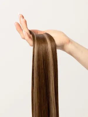 Brown Blonde Highlighted, 20" Classic Clip-In Hair Extensions, PP4/18 | 120g