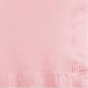 Bulk Pack of 150 Classic Pink Beverage Napkins, 3 Ply