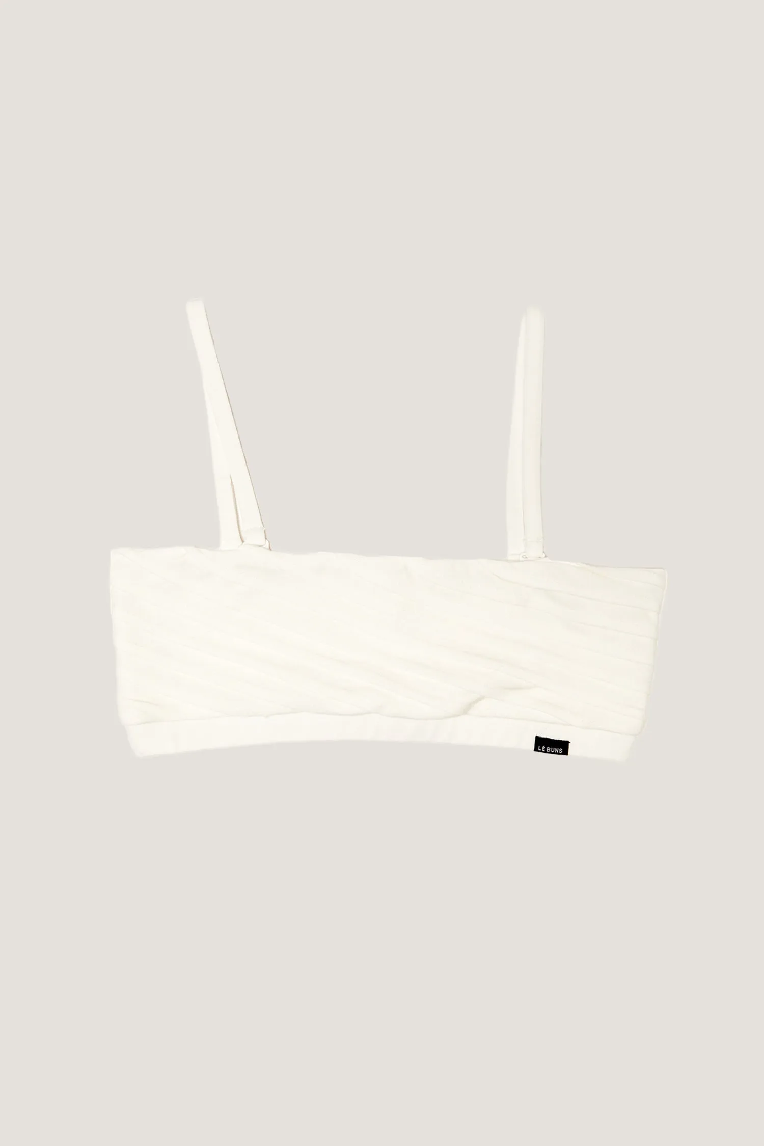 CARMEN ORGANIC COTTON STRAPLESS BRALETTE - IVORY