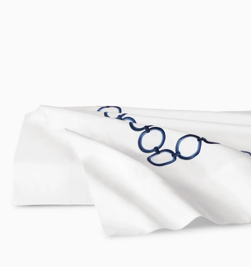 Catena Navy Bedding by Sferra