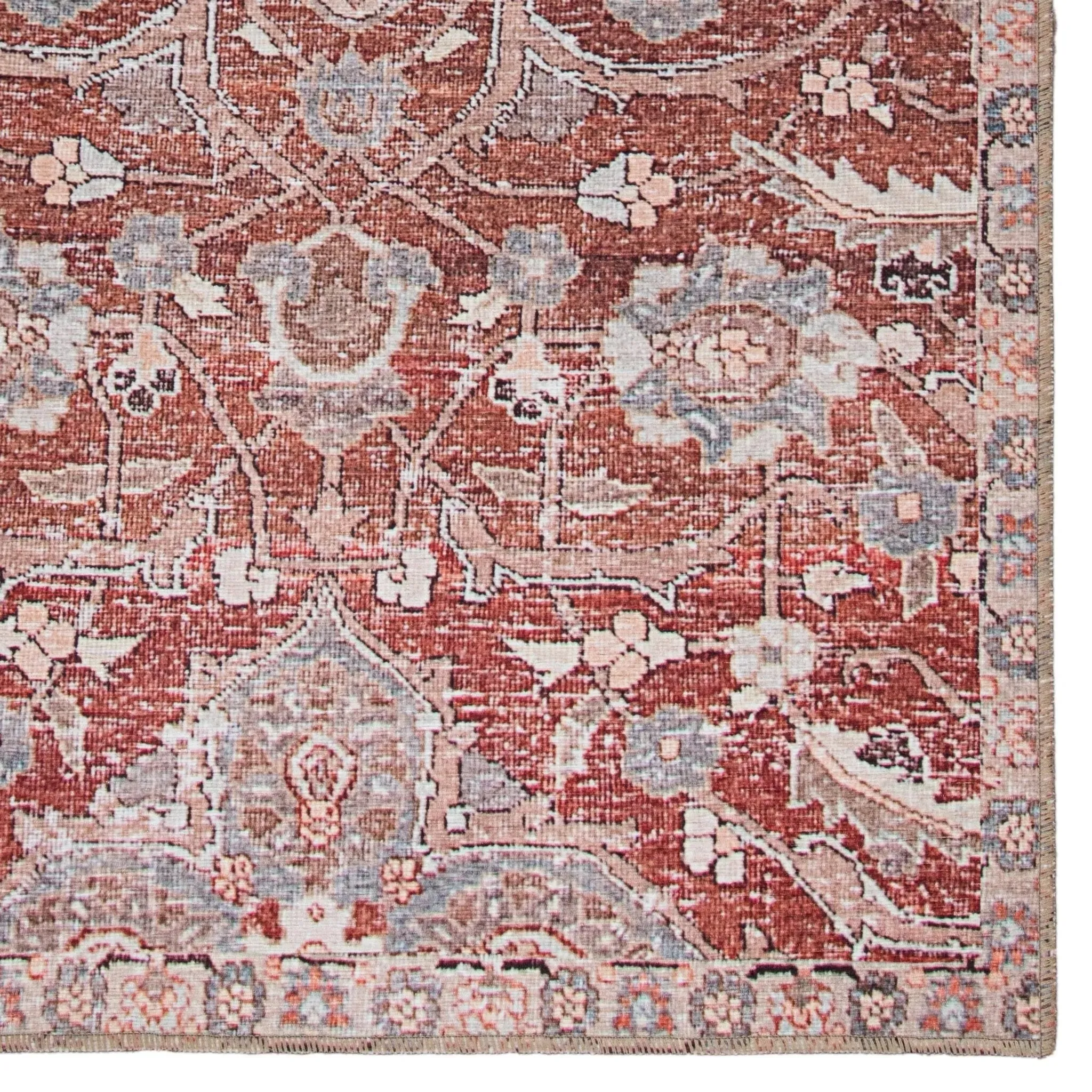 Chateau CHT02 Red/Gray Rug