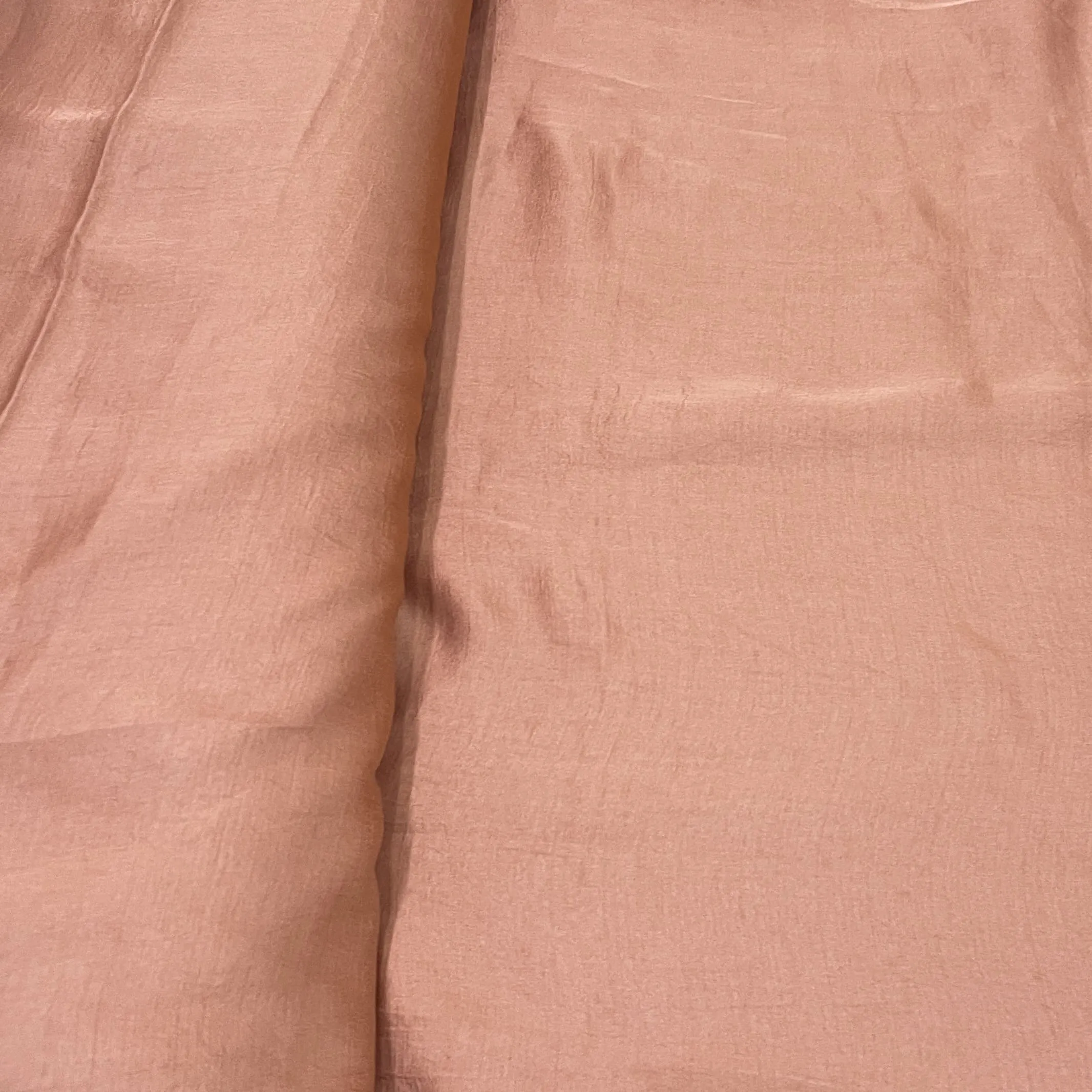 Classic Cinnamon Brown Solid Bemberg Silk Fabric