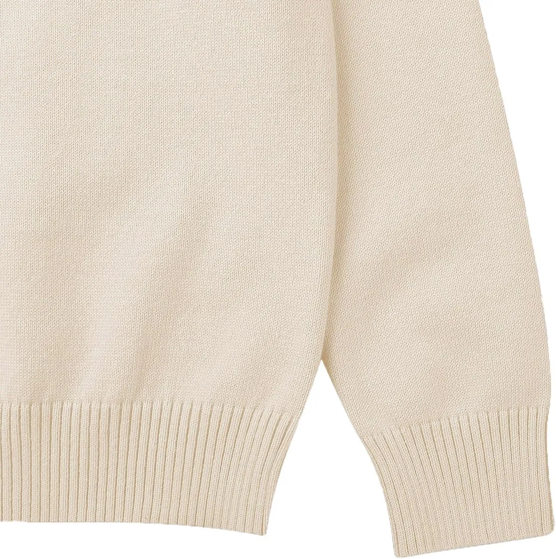 CUNYI Boys' Long Sleeve Crew Neck Cotton Pullover Knit Sweater