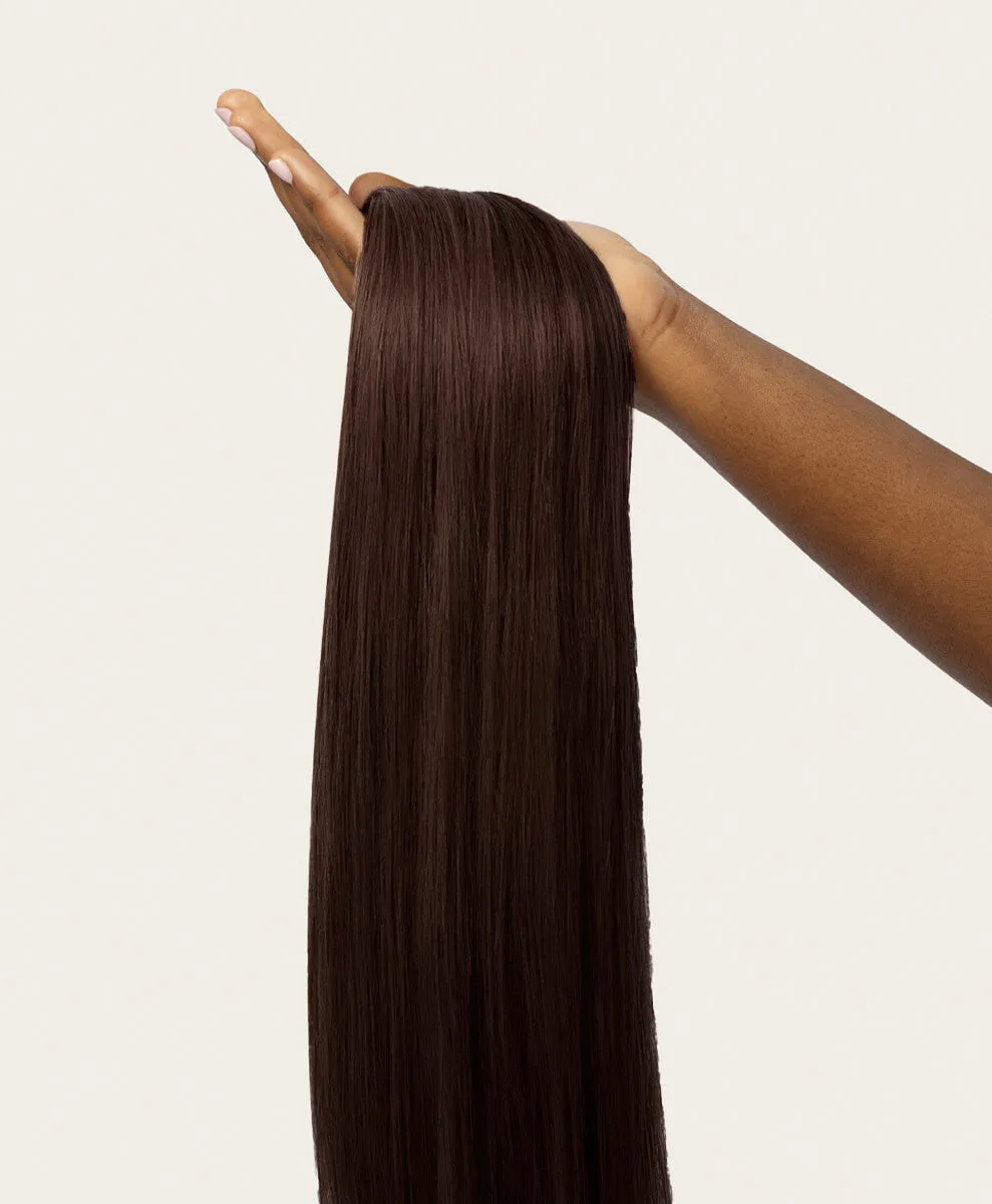 Dark Brown, 16" Classic Clip-In Hair Extensions, #2 | 100g