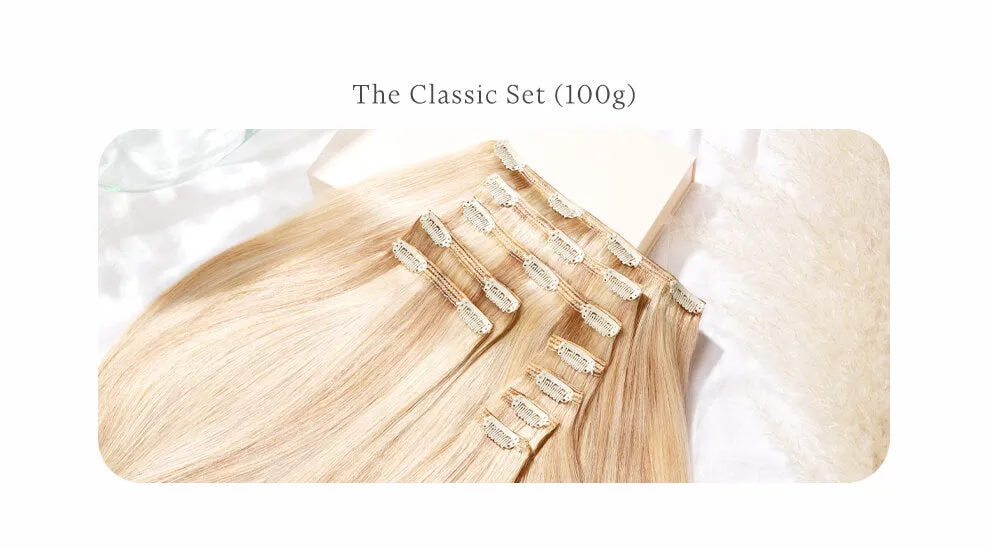 Dark Brown, 16" Classic Clip-In Hair Extensions, #2 | 100g