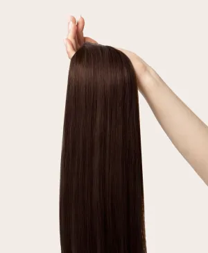 Dark Brown, 16" Classic Clip-In Hair Extensions, #2 | 100g