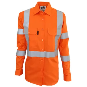 DNC Ladies Hi Vis 3 Way Vented "X" Back & Bio Motion Taped Shirt (3544)