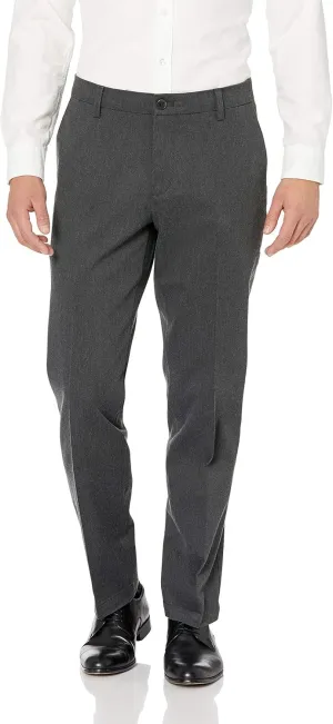 Dockers Men's Straight Fit Signature Lux Cotton Stretch Khaki Pant Creased