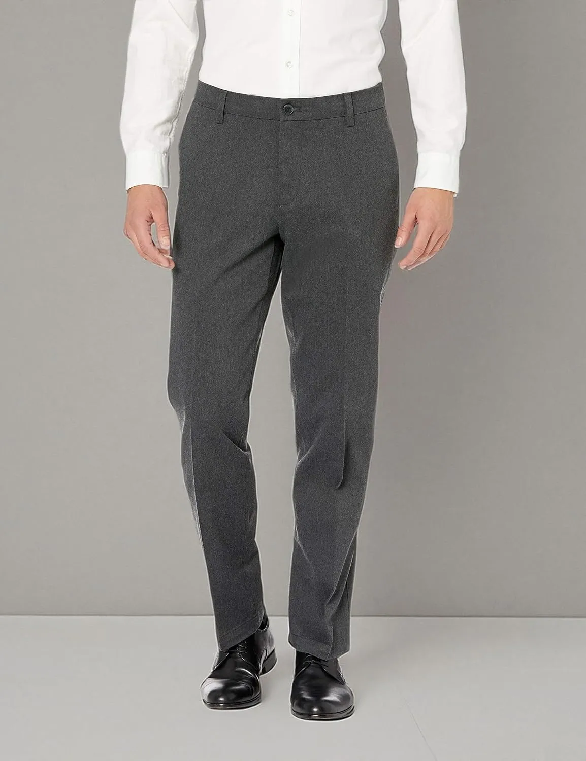 Dockers Men's Straight Fit Signature Lux Cotton Stretch Khaki Pant Creased