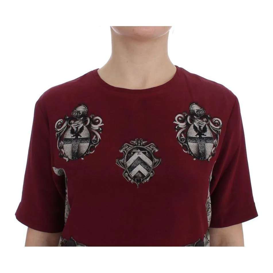 Dolce & Gabbana Enchanted Sicily Silk Blouse with Knight Print