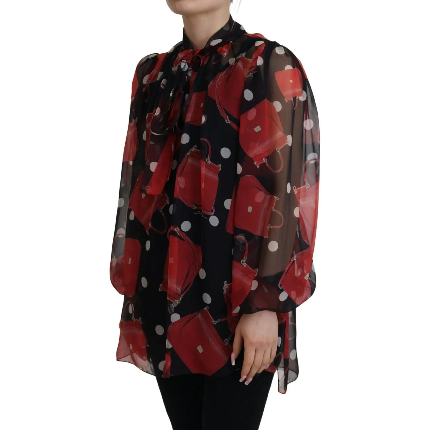 Dolce & Gabbana Sicilian Print Silk Blouse - Luxurious & Chic