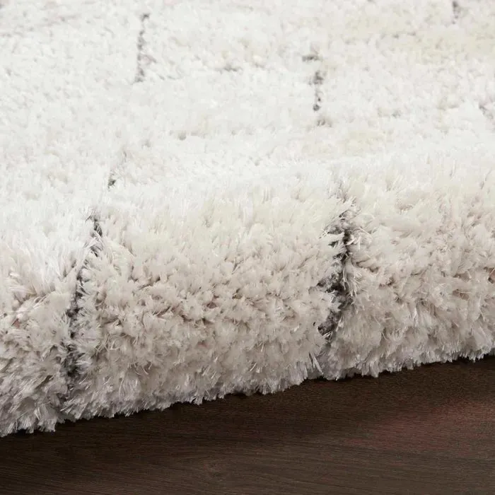 Dreamy Shag DRS03 Ivory/Grey Rug