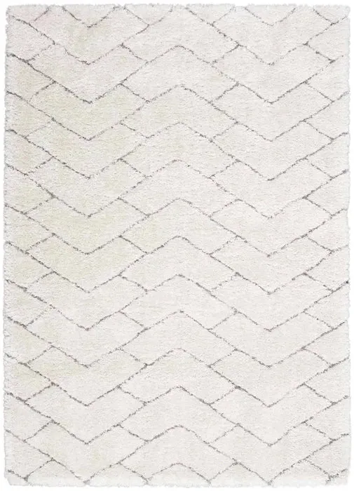Dreamy Shag DRS03 Ivory/Grey Rug