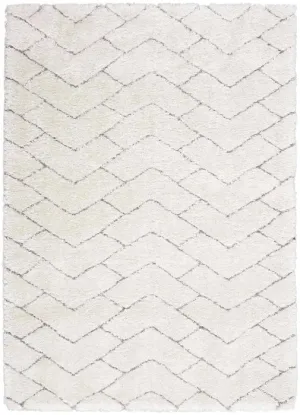 Dreamy Shag DRS03 Ivory/Grey Rug