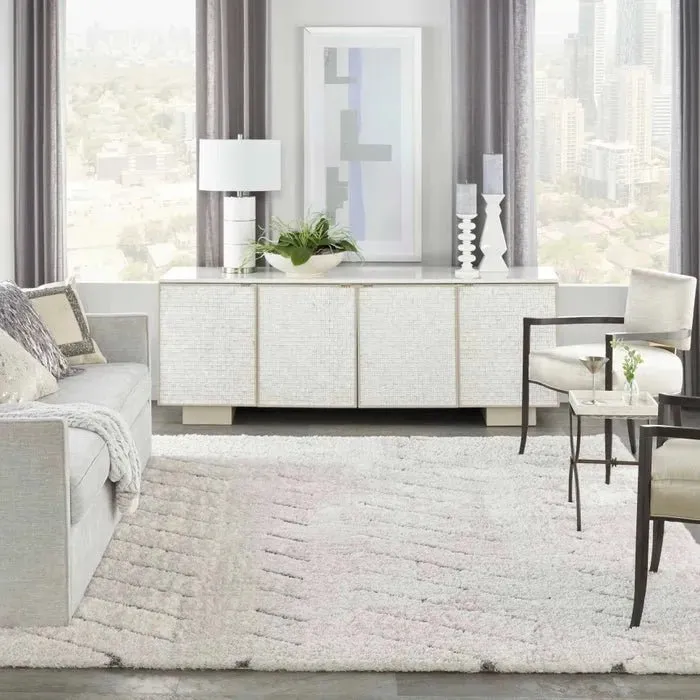 Dreamy Shag DRS03 Ivory/Grey Rug