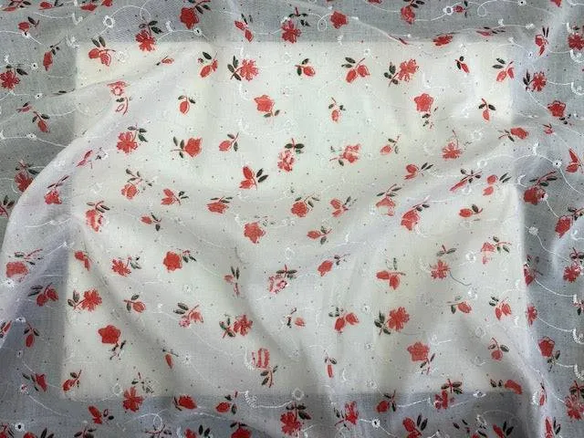 Embroidery Anglais - Stemmed Flower