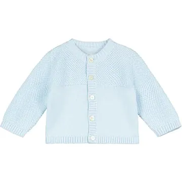 Emile Et Rose Baby Boys Cypress Blue Knit Cardigan