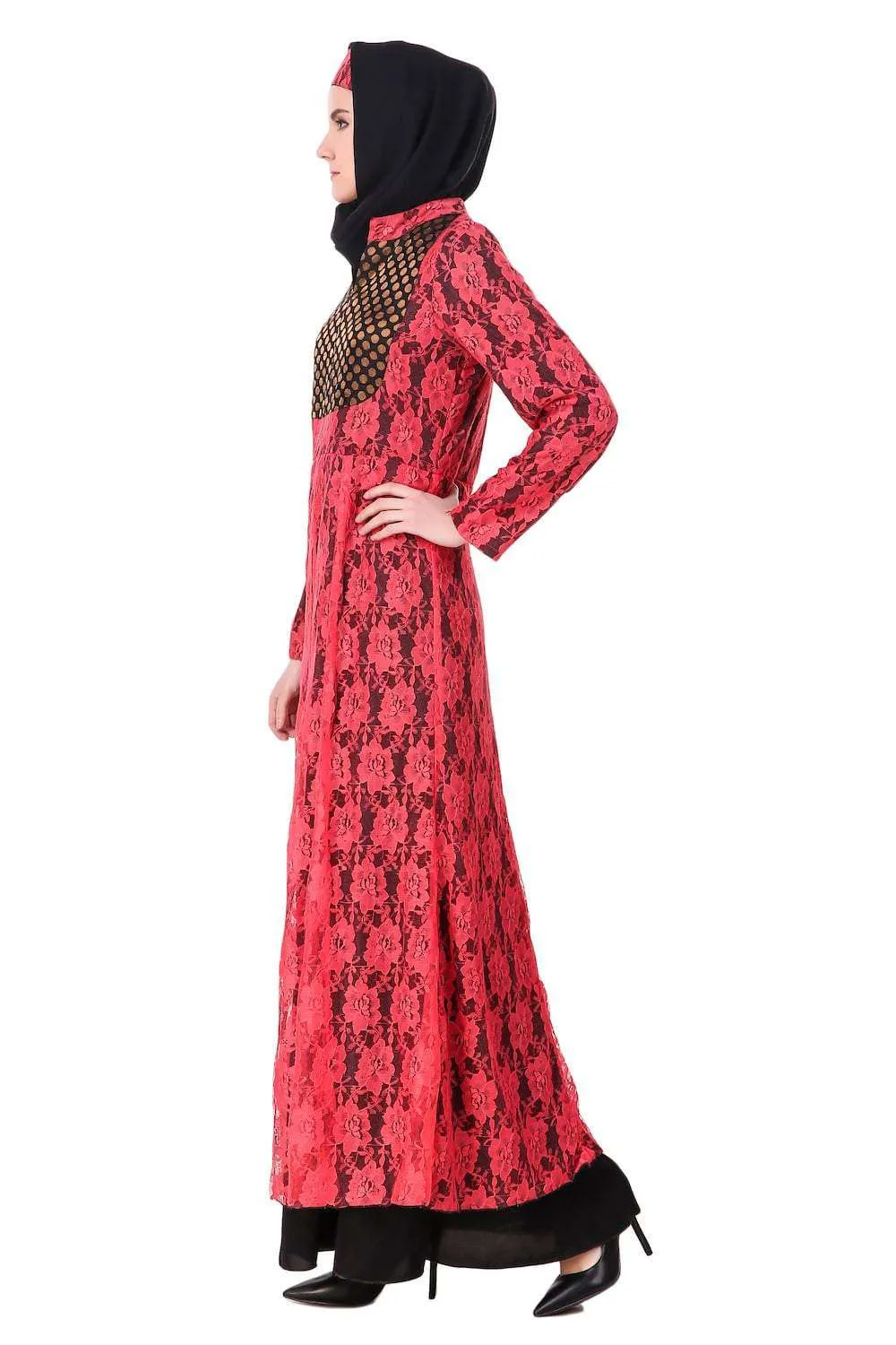 Fancy Dual Color EID Abaya