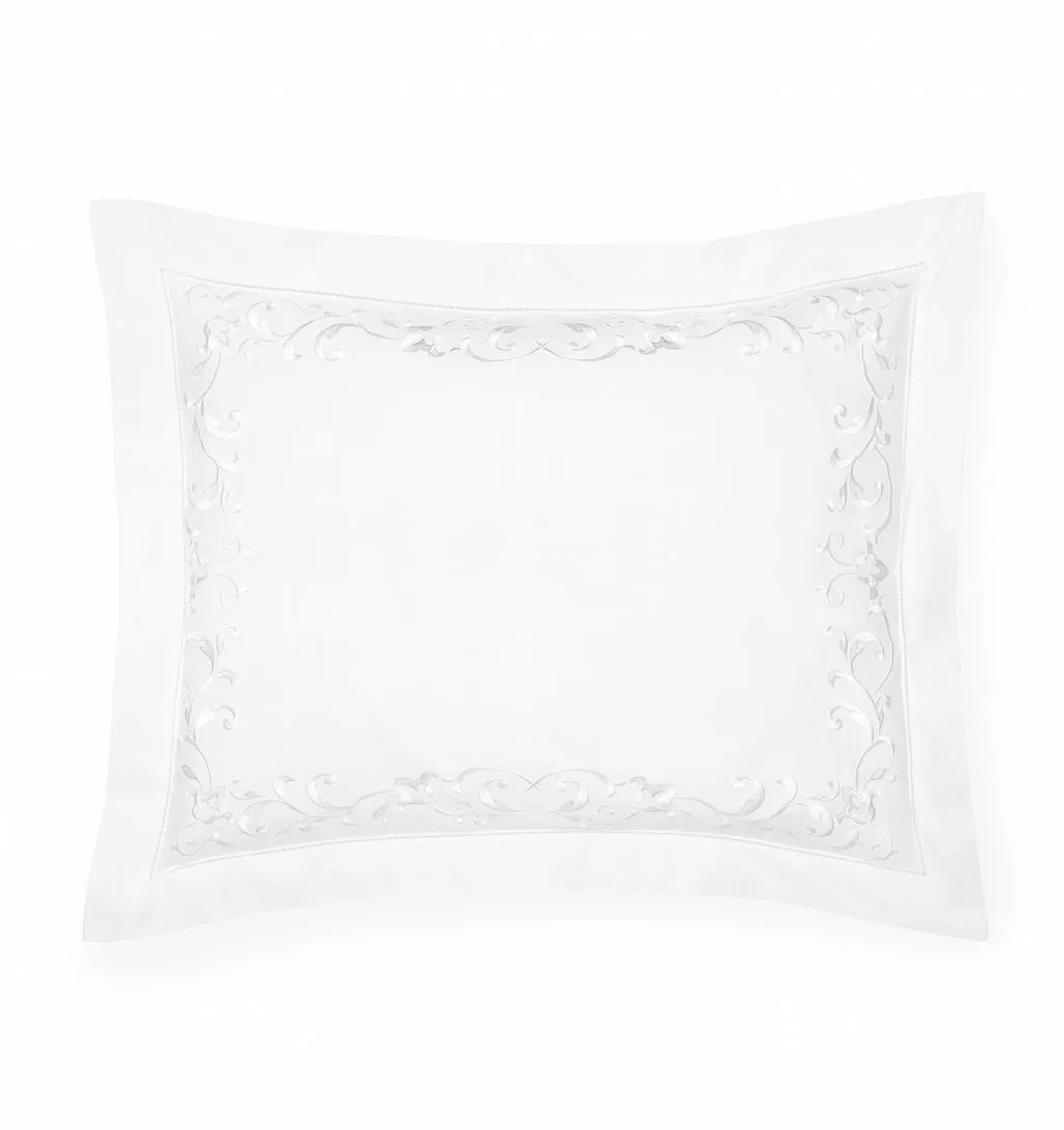 Griante White Bedding by Sferra