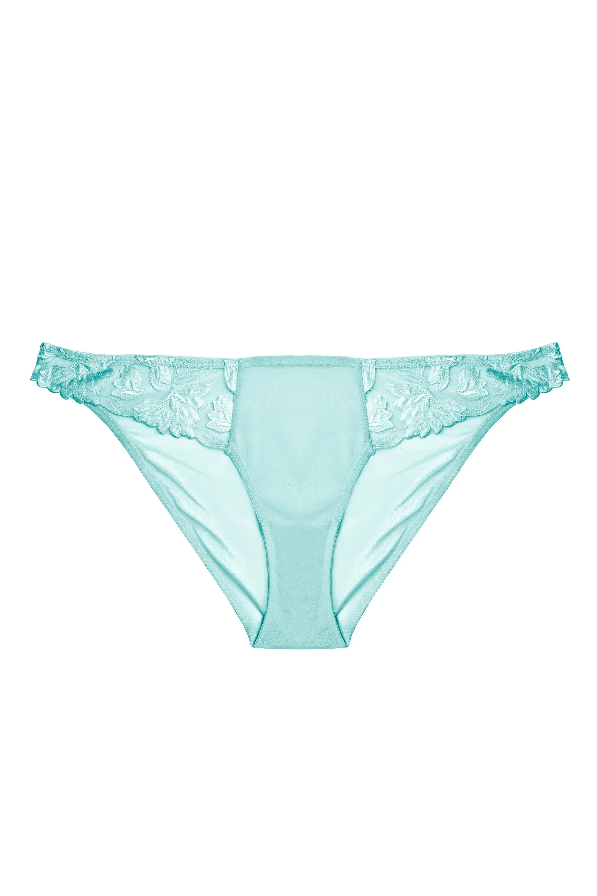 Harriet Blue Strappy Mesh with Ring Detail Brief