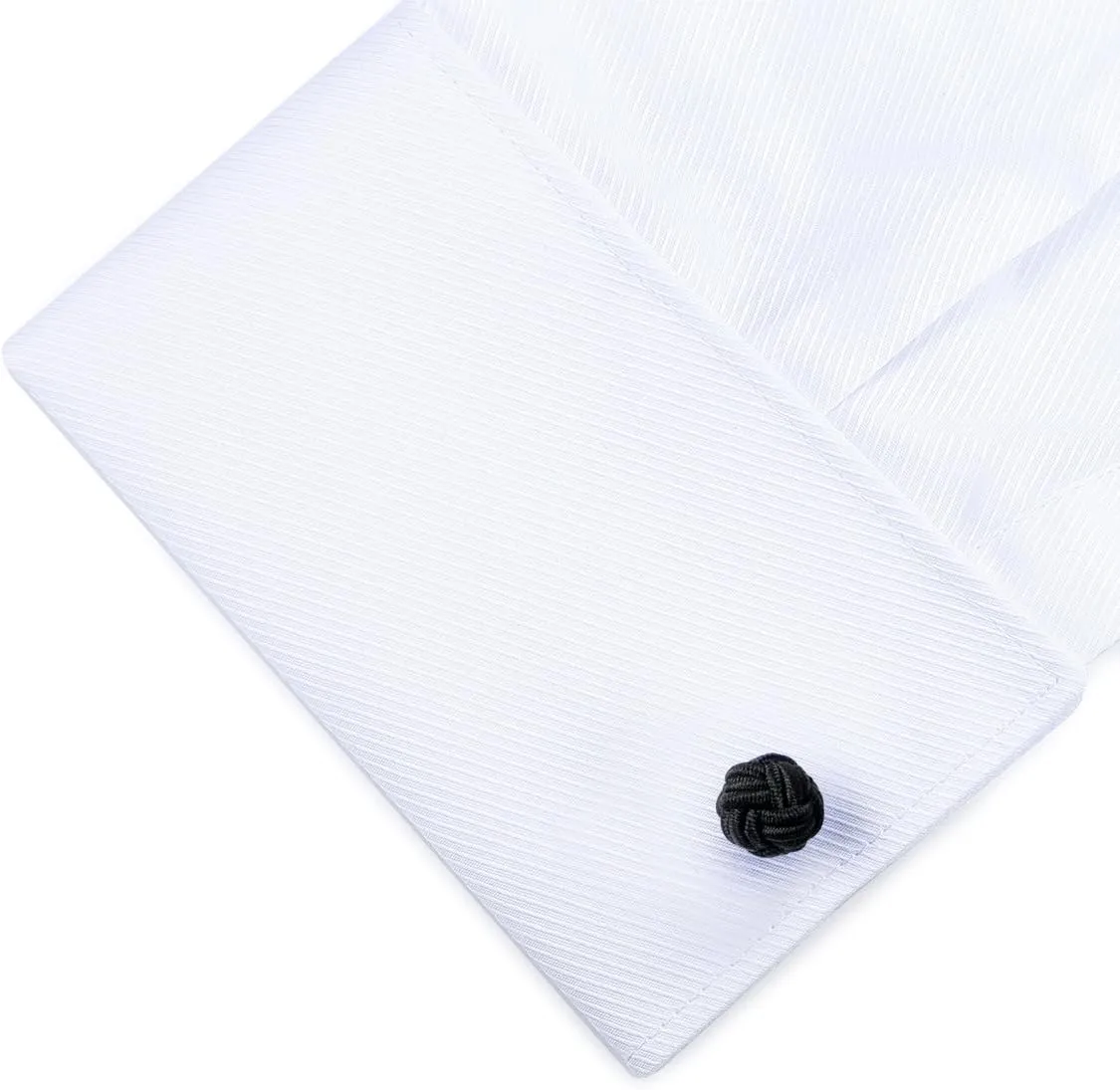 HONEY BEAR Silk Knot Fabric Cufflinks 5 Pairs Set for Mens/Womens Shirt Gift