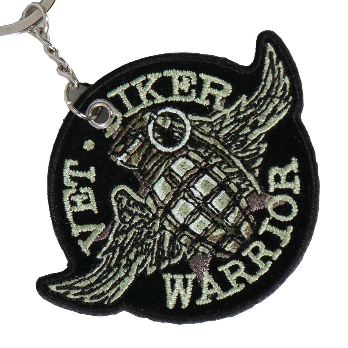 Hot Leathers Grenade Embroidered Key Chain KCH1016