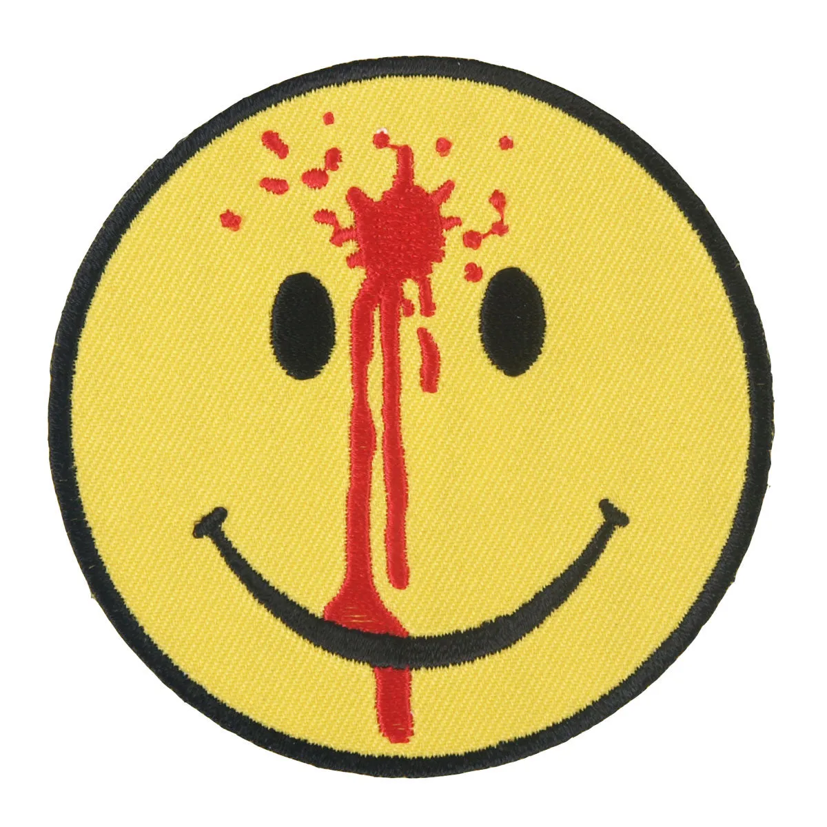 Hot Leathers PPL9328  Smiley Face Bullet Hole Embroidered 3" x 3"
