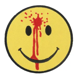 Hot Leathers PPL9328  Smiley Face Bullet Hole Embroidered 3" x 3"