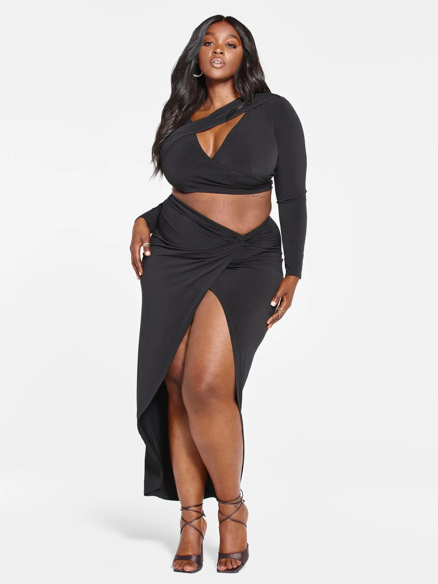 Illiana Surplice Crop Top