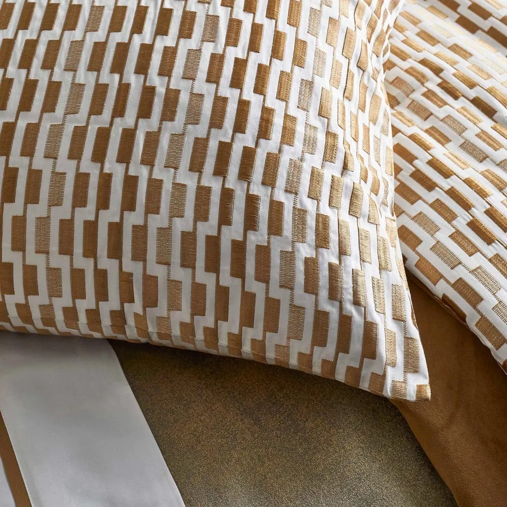 Ingot Gold Decorative Pillow by Ann Gish