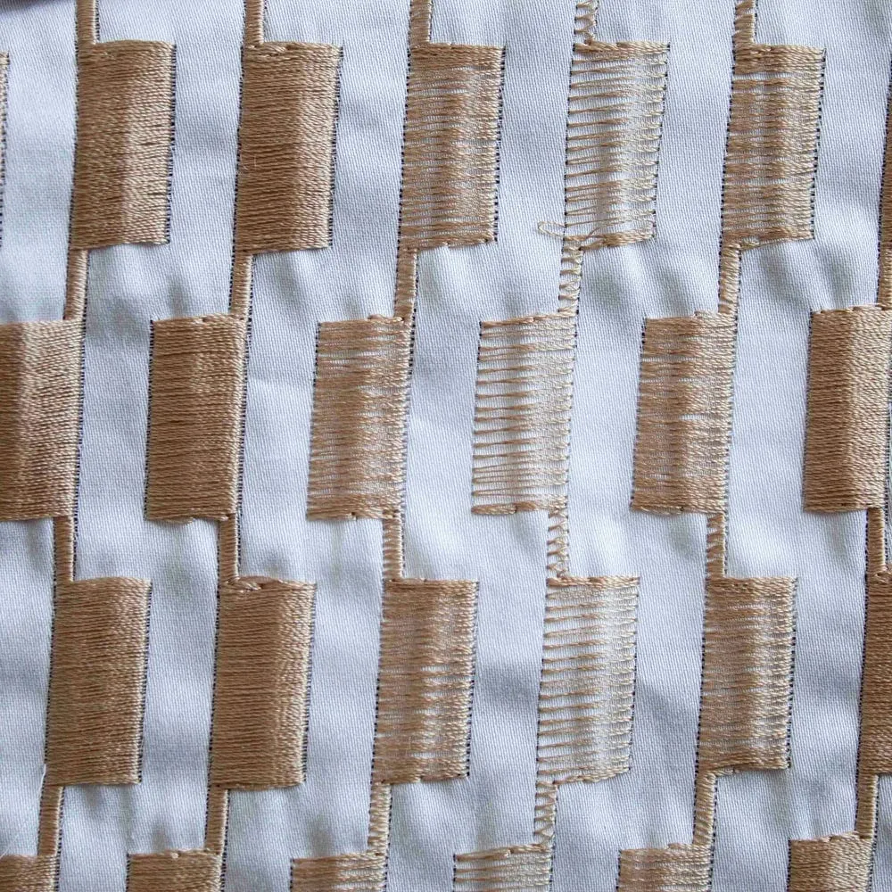 Ingot Gold Embroidered Bedding by Ann Gish