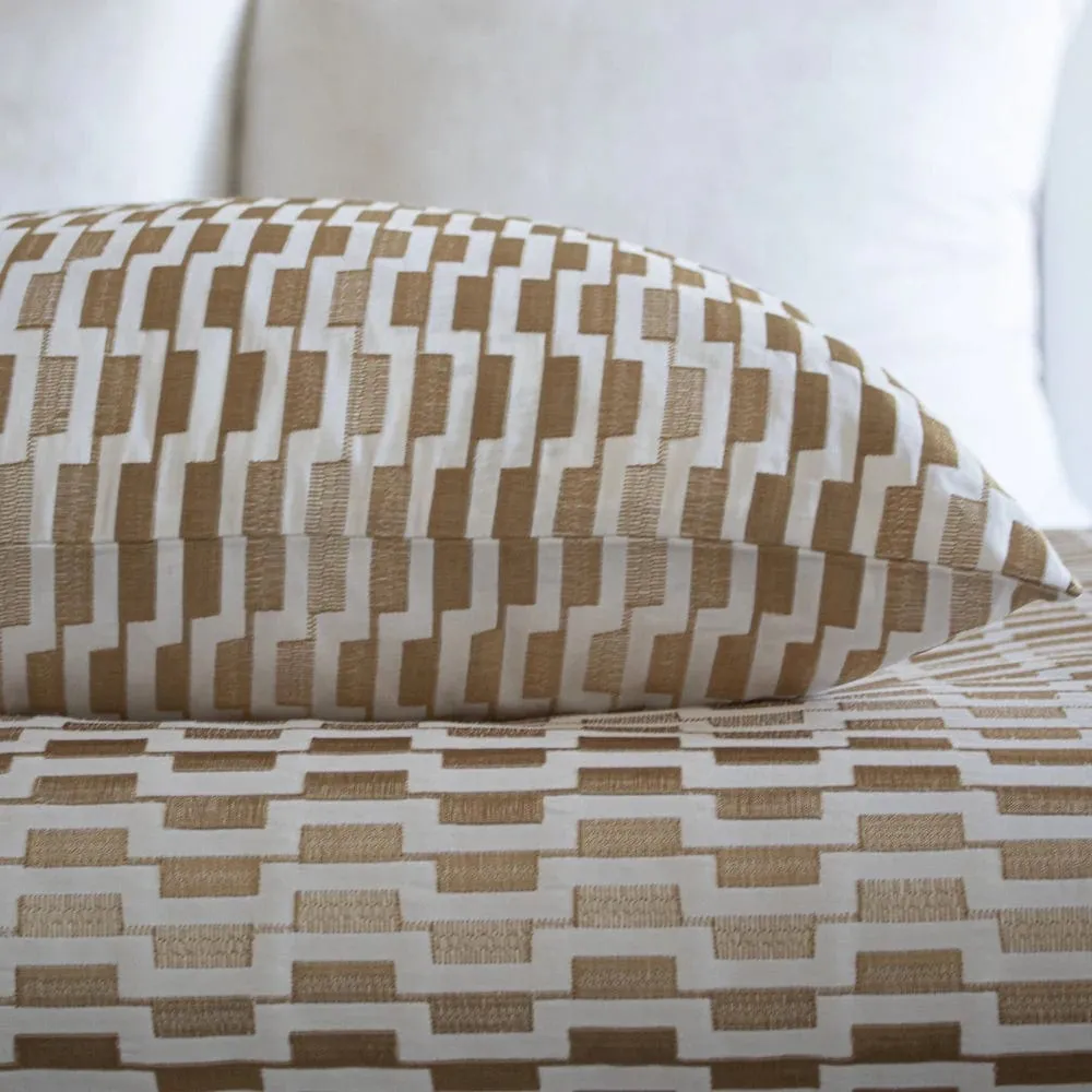 Ingot Gold Embroidered Bedding by Ann Gish