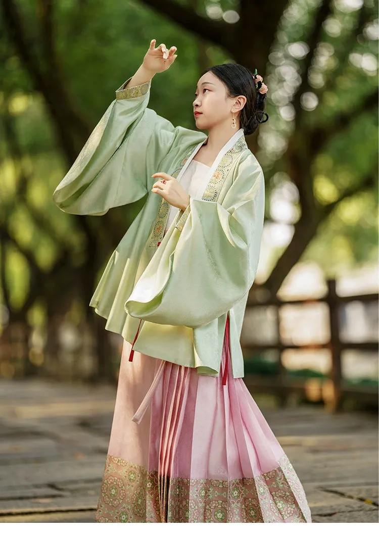 Jin Yin Hua 金银花 Honeysuckle Ming Dynasty Lute Sleeve Jiaoling Ao Top