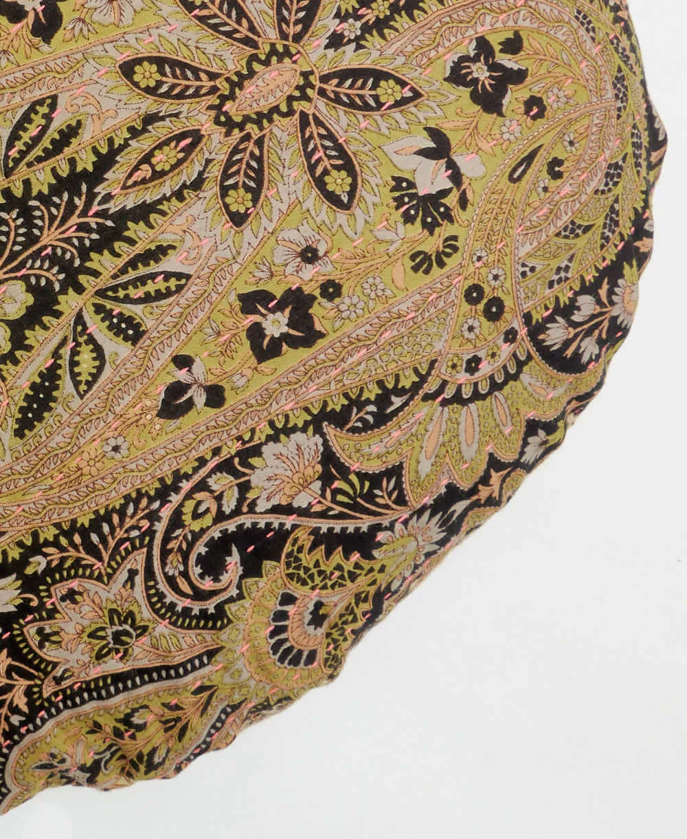 Kantha Round Pillow - No. 240328